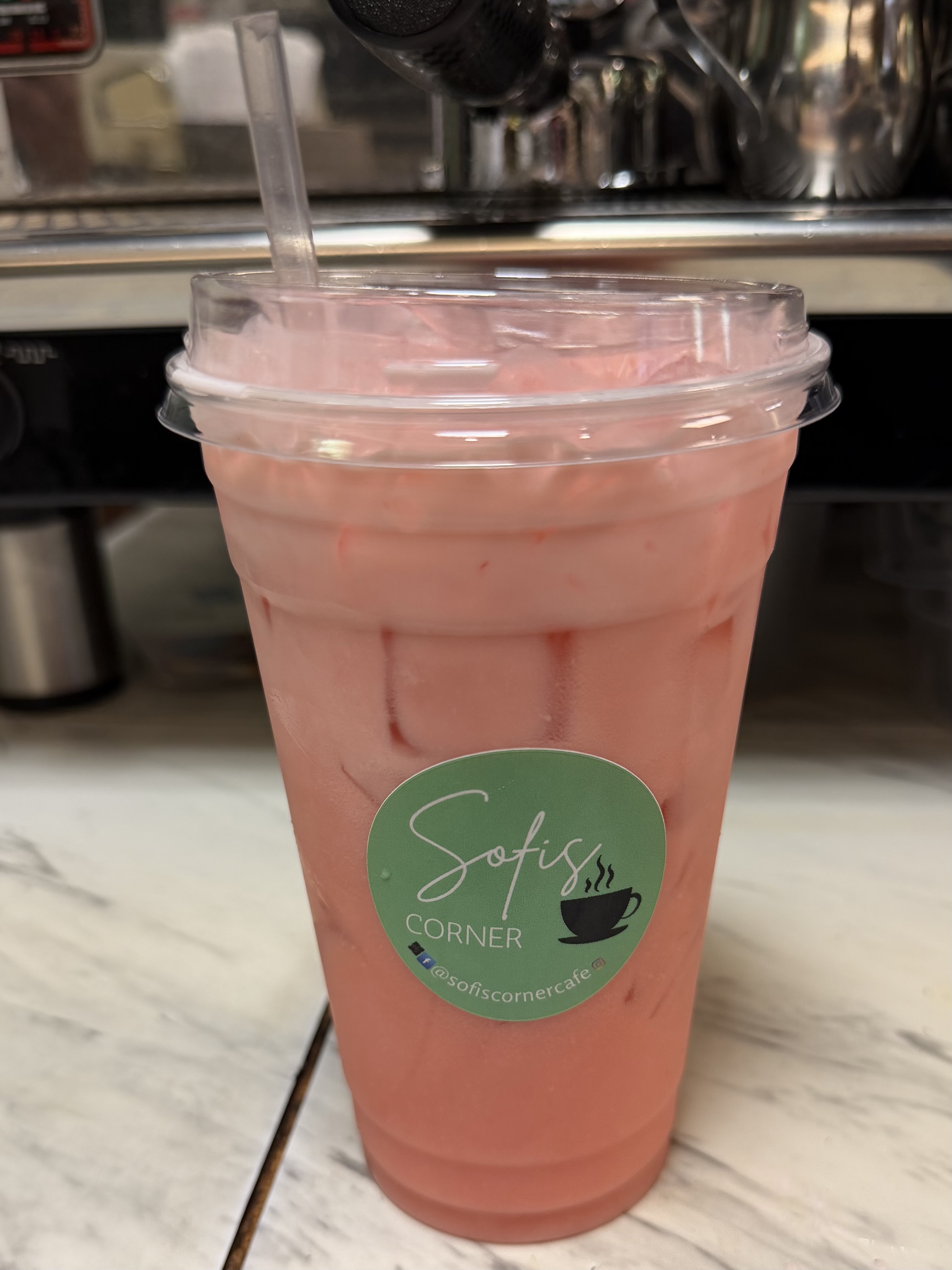 Strawberry raspberry pomegranate energy drink