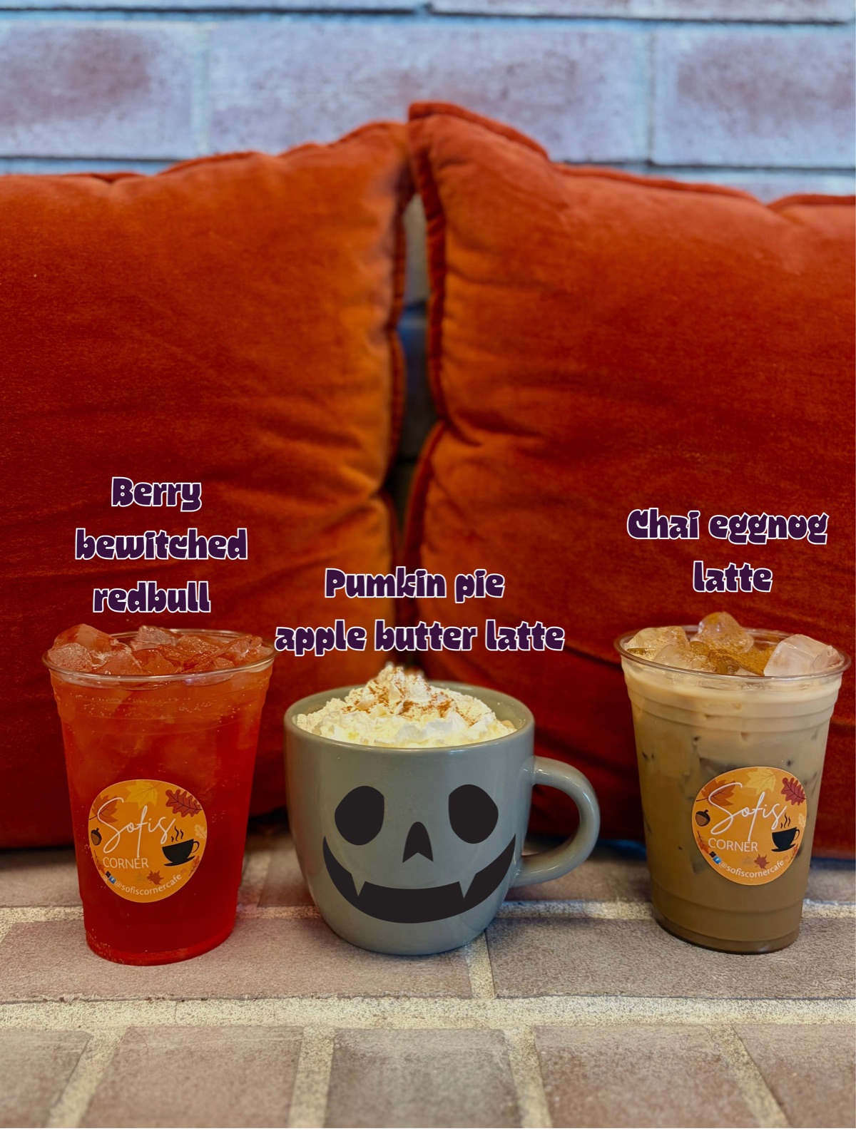 Pumpkin Pie Apple Butter Latte — October special at Sofi's Corner Cafe